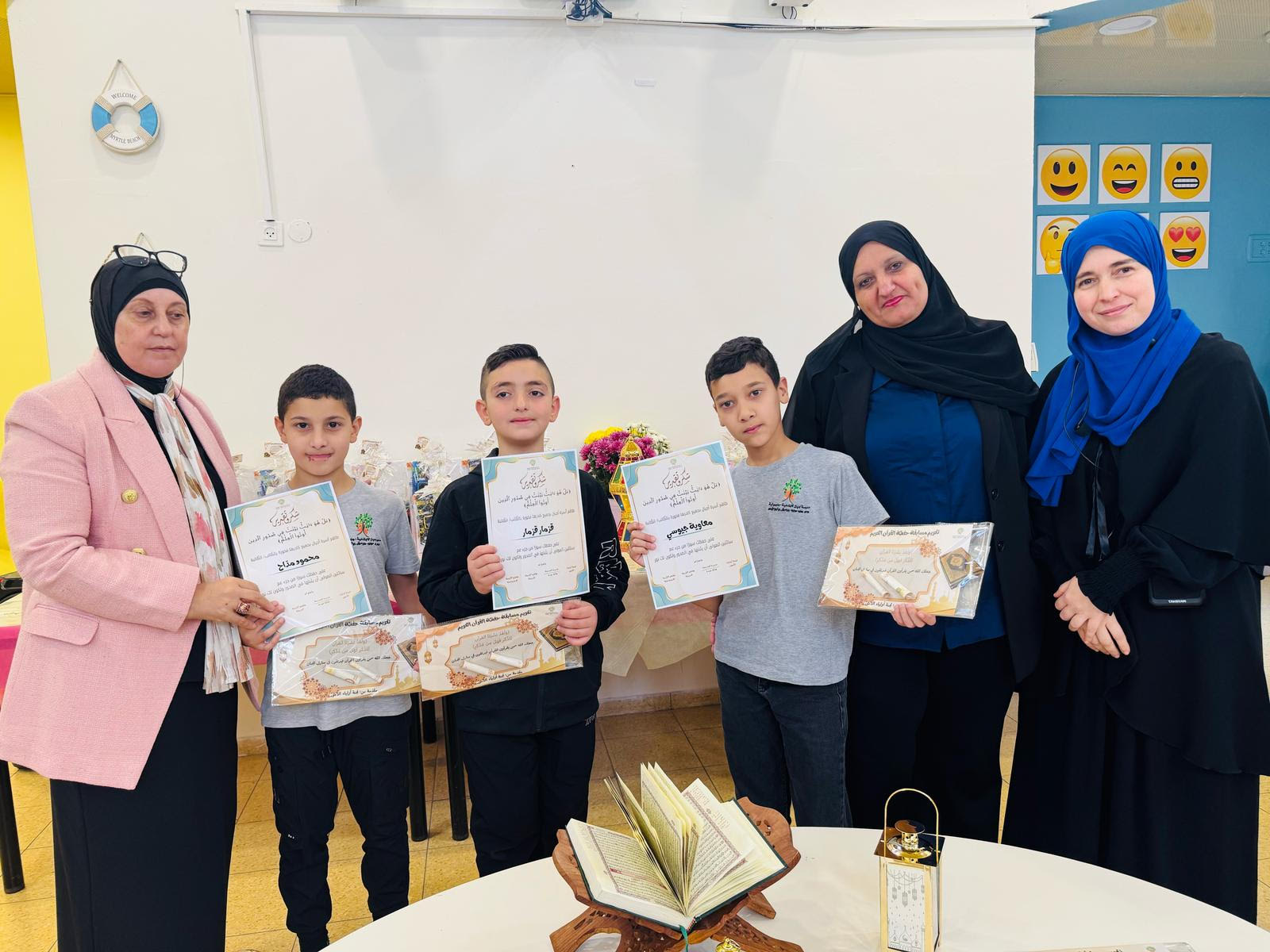 تكريم 38 حافظ لسور من جزء عمّ  في مدرسة أجيال الابتدائية في جلجولية 